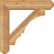 Ekena Millwork Balboa Craftsman Rough Sawn Bracket w/ Offset Brace, Western Red Cedar, 8"W x 36"D x 36"H BKT0806X36X36BOA04RWR - alternate 2
